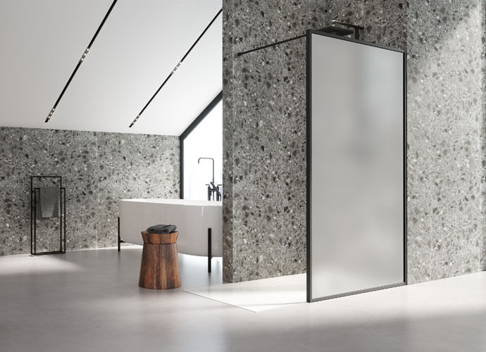 FIJOS NORDIC 9 Mampara ducha fija con ecliptek Profiltek fn2001