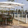 Sistema paravientos de cristal para terrazas