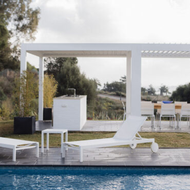 Pérgola bioclimática instalada en terraza